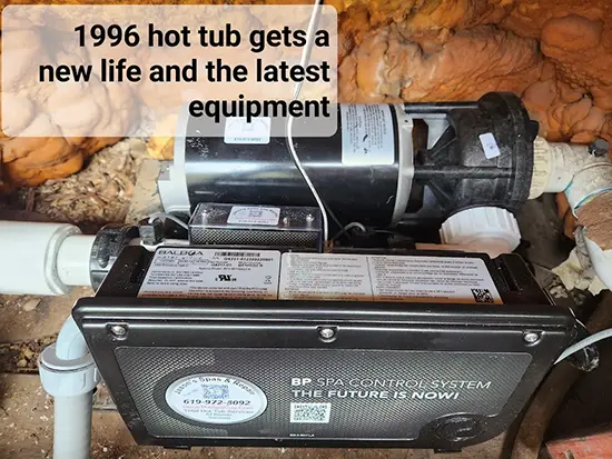 hot tub pump replacement repair installed by jasons spa repair in san diego california