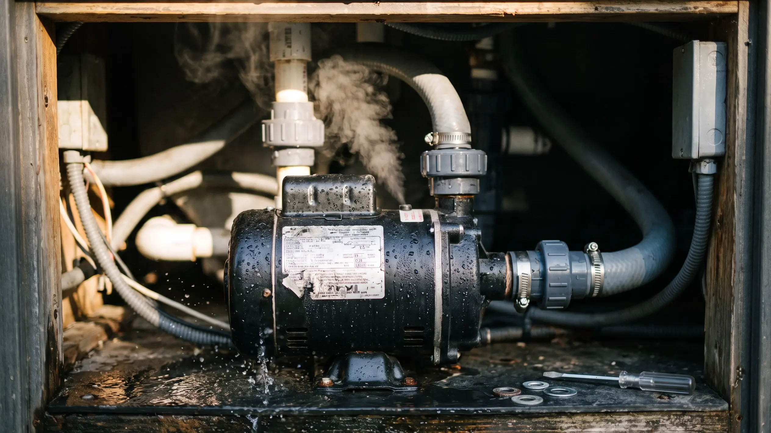 spa pump struggling to run making noise because it is time for hot tub pump repair in san diego